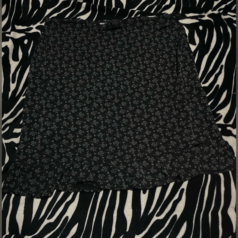 90s y2k bows midi skirt